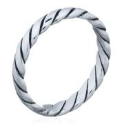 Wholesale Wholesale Twisted Rope Silver Ring Larger