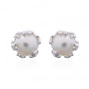 Wholesale Classic Freshwater Pearl Sterling Silver Studs