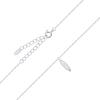 Minimalist Silver Necklace with Grain Bead Charm