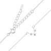 Dazzling Sterling Silver Triple Star Necklace