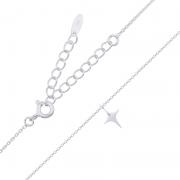 Wholesale Asymmetric Star Sterling Silver Necklace