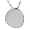Pebble-Style Sterling Silver Pendant with MOP