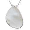 925 Silver Round-Corner Triangle MOP Pendant