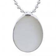 Wholesale Oval Mother Of Pearl 925 Silver Pendant