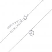 Wholesale Minimalist Silver Cube 925 Silver Necklace