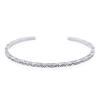 Square Patterned Sterling Silver Cuff Bracelet