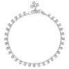 Chain Of Silver Flowers Anklet