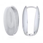 Wholesale Hinged Sterling Silver Hoop Earrings Seed Shape