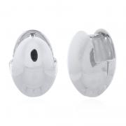 Wholesale Sterling Silver Oval Rice Grain Hoops