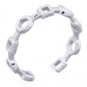 Wholesale Silver Circle And Square Linked Toe Ring