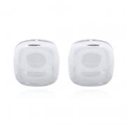 Wholesale Compact Square Clip 925 Silver Earrings