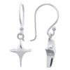 Asymmetric Star Sterling Silver Dangle Earrings