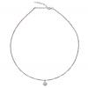 Rhodonite and Rainbow Moonstone Silver Shell Charm Necklace