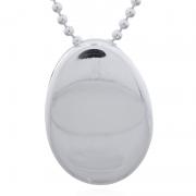Wholesale Oval Disc 925 Sterling Silver Pendant