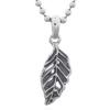 Antiqued 925 Sterling Silver Leaf Pendant