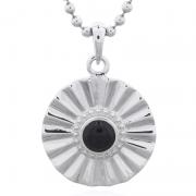Wholesale Sun Beam Black Stone 925 Silver Pendant