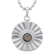 Wholesale Sun Beam Abalone Shell 925 Silver Pendant