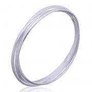Wholesale Delicate Triple Interlocked Sterling Silver Rings