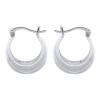 Sterling Silver Chunky Hoop Earrings