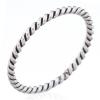 Oxidized Twisted Silver Rope Ring