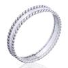 Double Twist Sterling Silver Rope Ring