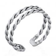 Wholesale Double Twist Sterling Silver Midi Ring