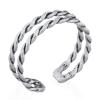 Double Twist Sterling Silver Midi Ring