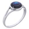 Luxurious Sterling Silver Abalone Statement Ring