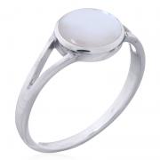 Wholesale Luxurious Sterling Silver Mother Of Pearl Statement Ring