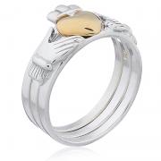 Wholesale Claddagh Ring 3 In 1 Separable Sterling Silver Ring