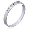 �Fearless� Sterling Silver Band Ring Larger Size