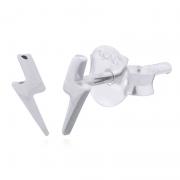 Wholesale Sterling Silver Lightning Bolt Stud Earrings
