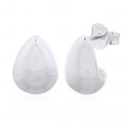 Wholesale Organic Teardrop Sterling Silver Stud Earrings