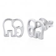 Wholesale Endearing 925 Sterling Silver Elephant Stud Earrings