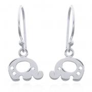 Wholesale Adorable Baby Elephant 925 Sterling Silver Dangle Earrings