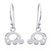 Adorable Baby Elephant 925 Sterling Silver Dangle Earrings