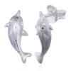 925 Sterling Silver Dolphin Stud Earrings