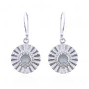 Wholesale Sun Beam Mother Of Pearl 925 Silver Dangle Earrings
