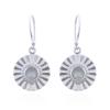Sun Beam Mother Of Pearl 925 Silver Dangle Earrings