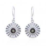 Wholesale Sun Beam Abalone Shell 925 Silver Dangle Earrings