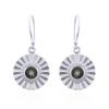 Sun Beam Abalone Shell 925 Silver Dangle Earrings