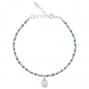 Wholesale Mixed Gemstone Bead Bracelet With 925 Silver Cowrie Shell