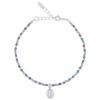 Mixed Gemstone Bead Bracelet With 925 Silver Cowrie Shell