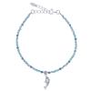Amazonite & Blue Apatite Dolphin Charm Bracelet