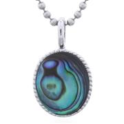 Wholesale Stunning Abalone Shell Oval Bezel 925 Silver Pendant