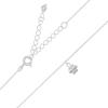 Stunning Silver Bead Charm Necklace On Cable Chain