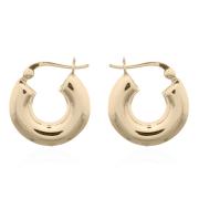 Wholesale Chunky 925 Silver Hoop Gold Plated Earrings