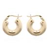Chunky 925 Silver Hoop Gold Plated Earrings