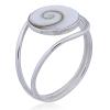 925 Sterling Silver Looping Band Shiva Eye Shell Ring