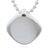 Elegant Square Pendant With Oval Mother Of Pearl Inlay